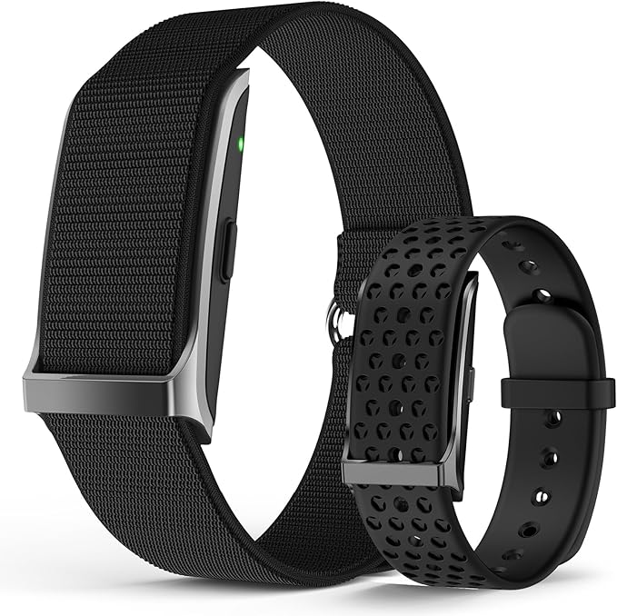 Smart Bracelet, Wearable Activity & Fitness Tracker Band, 24H Sleep Tracker, All-Day Continuous Heart Rate Blood Pressure Stress HRV Monitor, 120+ Sport Modes Smart Wristband with Free APP 2 Bands