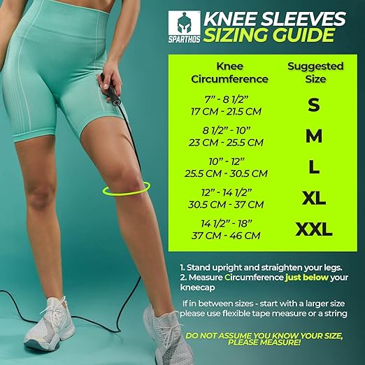 Sparthos Knee Compression Sleeves by (Pair) – Joint Protection and Support for Running, Sports, Knee Pain Relief – Knee Brace for Men and Women (Cobalt Blue, XX-Large)