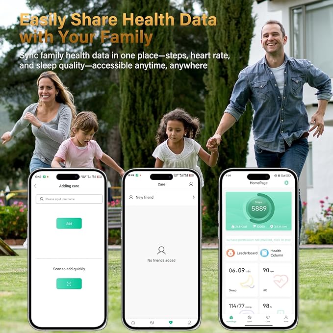 Smart Fitness Ring for Men & Women – Health & Activity Tracker with Heart Rate, Sleep Monitoring, Blood Oxygen, Motion Tracking, and Remote Camera Control, Waterproof & No Subscription Required