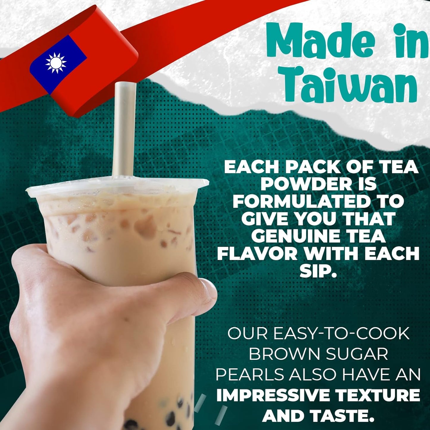 Fusion Select 5 Pack Authentic Tea Flavors Sakura, Lavender, Rose, Thai, Original Milk Tea Kit - Extra Rich Flavor Bubble Drinks, Tapioca Pearls, Straws - Complete Boba Kit