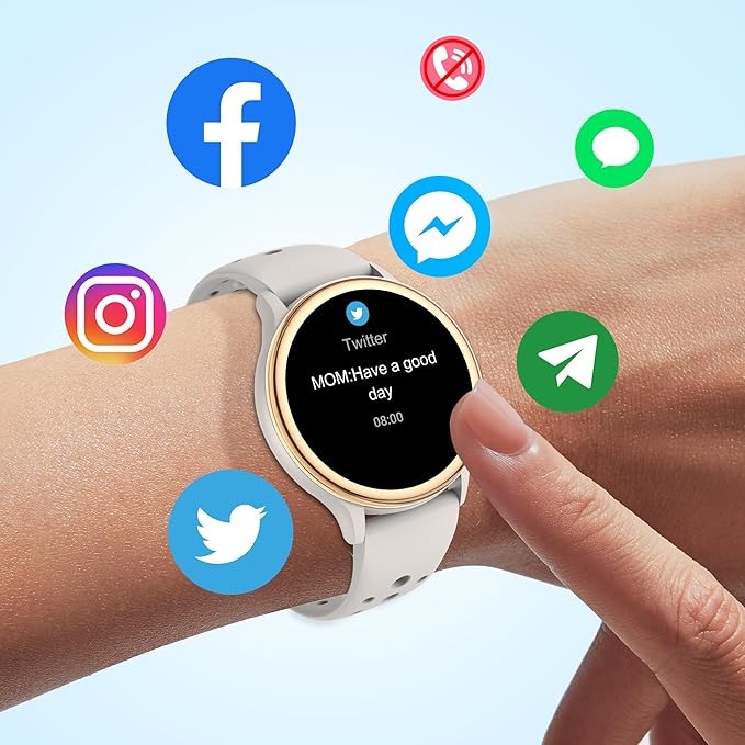 Smart Watches for Women, Fitness Tracker with Heart Rate & SpO2 Monitor, IP67 Waterproof Activity Tracker for Men & Women, Smart Watch for Android Phones and iPhone Compatible (Gray)