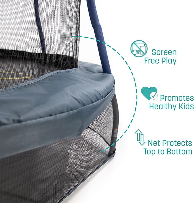 Skywalker Trampolines Mini Trampoline with Enclosure Net
