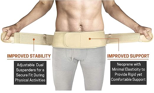 Sacroiliac Hip Belt for Women and Men That Alleviates Sciatic, Pelvic, Lower Back, Leg and Sacral Nerve Pain Caused by Si Joint Dysfunction| Trochanter Brace (Plus, Nude)
