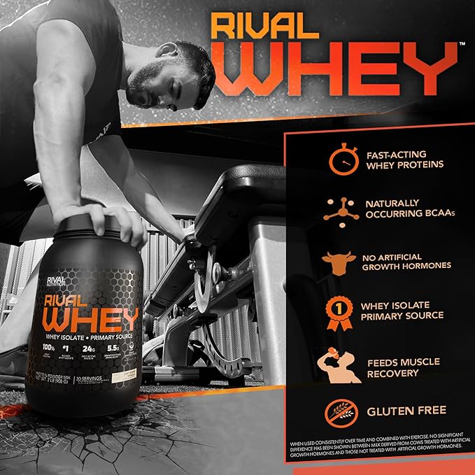 Rivalus Rivalwhey – Strawberry Creme 2lb - 100%