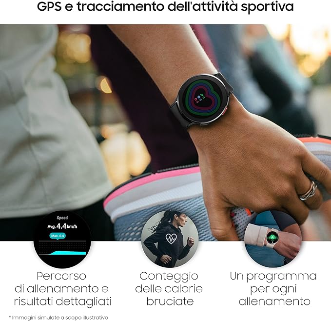 Samsung Electronics Galaxy Watch 4 44mm Smartwatch with ECG Monitor Tracker for Health Fitness Running Sleep Cycles GPS Fall Detection LTE US Version, (Silver) (Renewed)