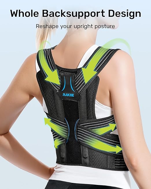 All-round Back Belt Support for Women Men, Breathable Durable Lumbar Support Brace, Lightweight and Invisible Under Clothing, Back Support Brace for Scoliosis Hunchback, Size XL (Upper Waist: 47.2"-53.2")