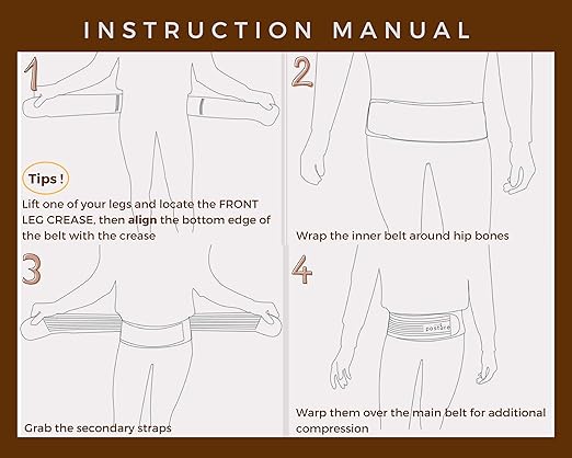 Sacroiliac Hip Belt for Women and Men That Alleviates Sciatic, Pelvic, Lower Back, Leg and Sacral Nerve Pain Caused by Si Joint Dysfunction| Trochanter Brace (Regular, Nude)