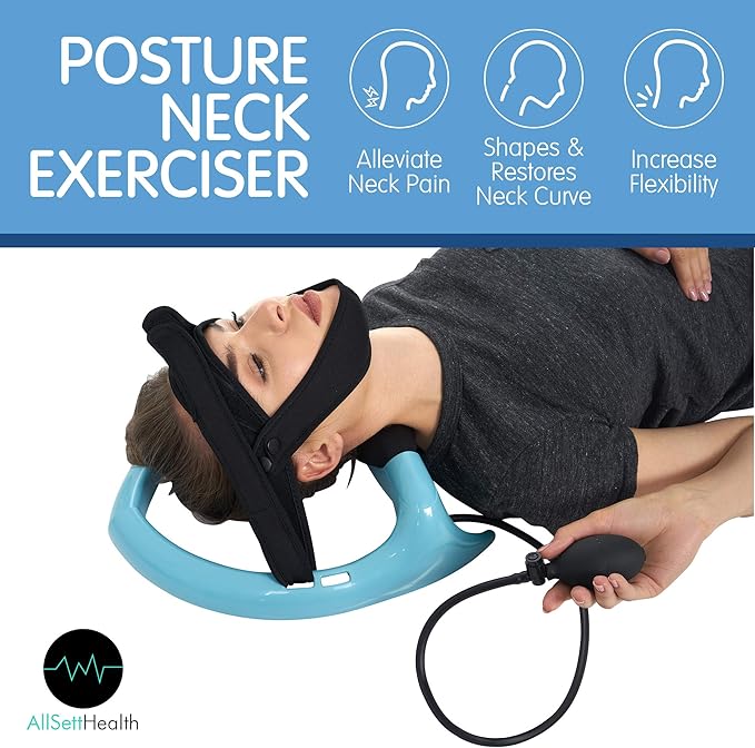 AllSett Health Posture Neck Exercising Cervical Spine Hydrator Pump