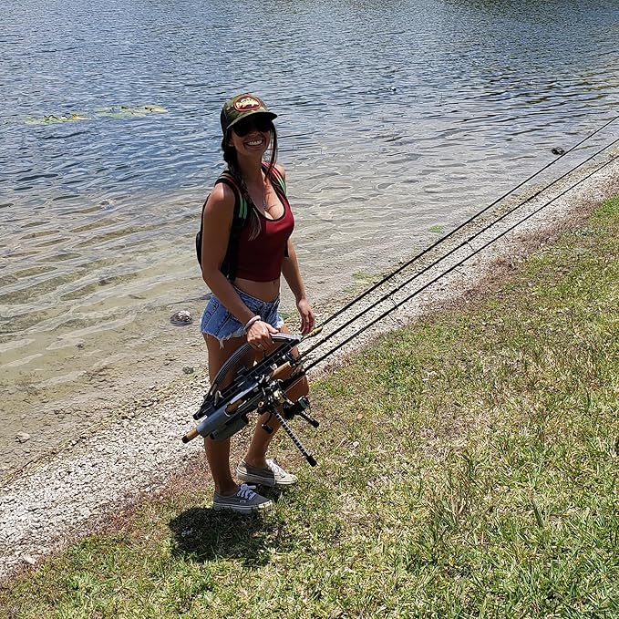 Rod-Runner Fishing Rod Rack - Express 3 Fishing Rod Carrier - Gray