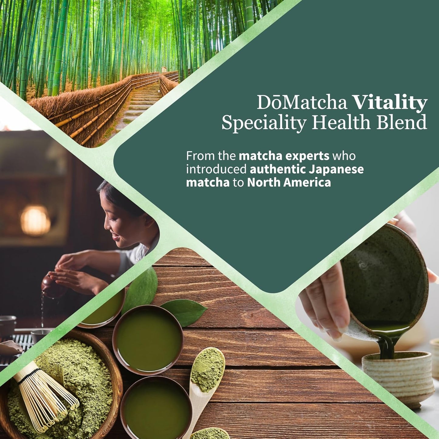 DoMatcha Vitality Blend - Green Mix 2.82 oz - Superfood Blend for Unique Smoothies - Nature's Vibrant Mix - Crafted with 100% Organic Ingredients