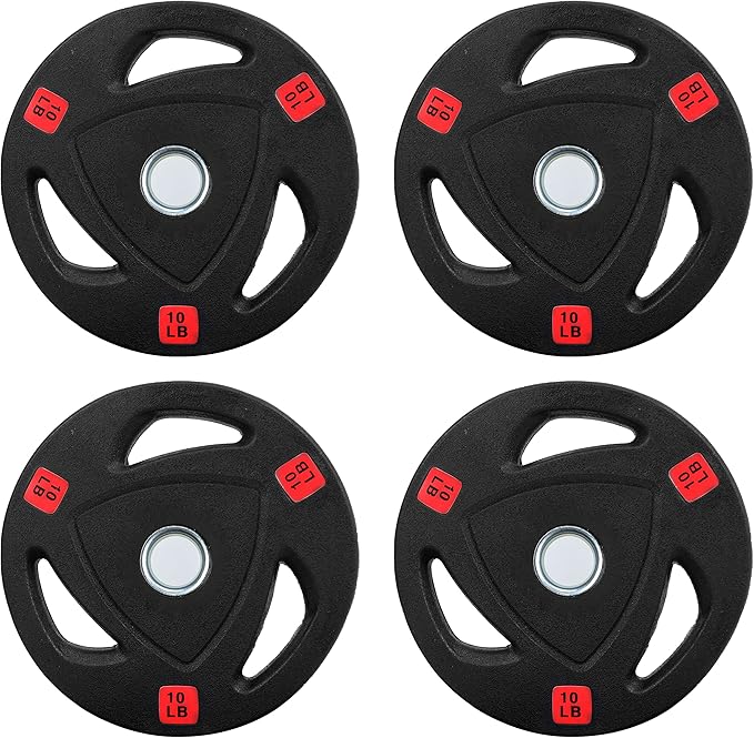 Signature Fitness Vinyl Coated Cast Iron Plate Weight