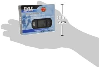 Smart Step Counter Digital Pedometer - Walking Running Sport Step Tracker w/ 3D Sensor, LCD Screen, USB, Lanyard Strap, Battery - Accurate Distance, Calorie Burned, Exercise Time - Pyle Sport PCLRMU2