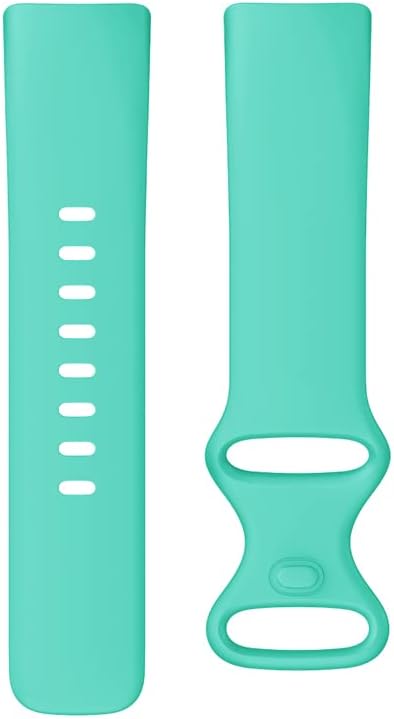 Seleek Replacement Silicone Band for Fitbit Charge 5, Waterproof, Unisex, Teal, Small/Large