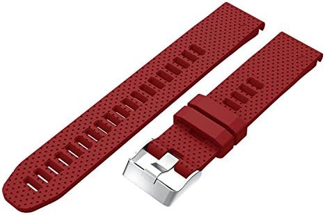 Soft Silicone Replacement Watch Band Strap for Garmin Fenix 5S/ 5S Plus/ 6S/ 6S Pro Smart Watch (No Tracker)