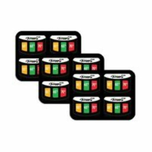 Milk Thermometer Pack – Professional-Grade Temperature Indicator Stickers for Perfect Milk Frothing –Reusable & Easy to Use – Essential for Baristas & Coffee Enthusiasts, Pack of 3