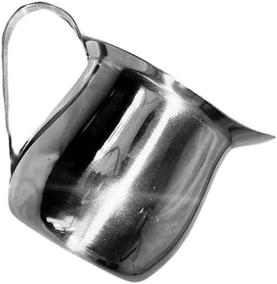 Rattleware 8 oz Brew Pitcher - Premium Stainless Steel Latte Art Milk Frothing Pitcher with Drip-Resistant Spout & Ergonomic Handle, Perfect for Baristas & Home Use