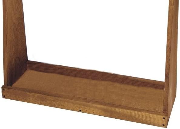 Seven-Gun Wooden Standing Floor Gun Display Rack. Fits Long Guns - Rifles or Shotguns