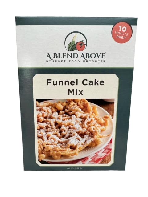 A Blend Above Funnel Cake Mix, Funnel Cake Fun: Classic Fairground Treat Mix, Makes 10 Funnel Cakes or 20 Fritters, Quick and Easy to Make, Delicious at Every Bite