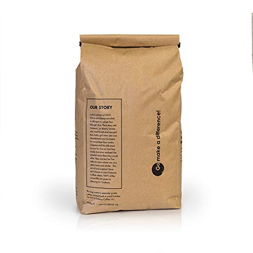 5lb Go-Blend Whole Bean Fresh Roasted Coffee, Dark Roast, 100% Arabica Specialty Coffee, 80 ounces, 5 pounds, Bulk Coffee