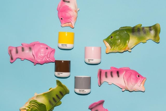 Copenhagen Design Pantone Latte Cup - Double Wall Thermo - Cappuccino Handleless Mug - 7.44oz/220ml, Brown 2322