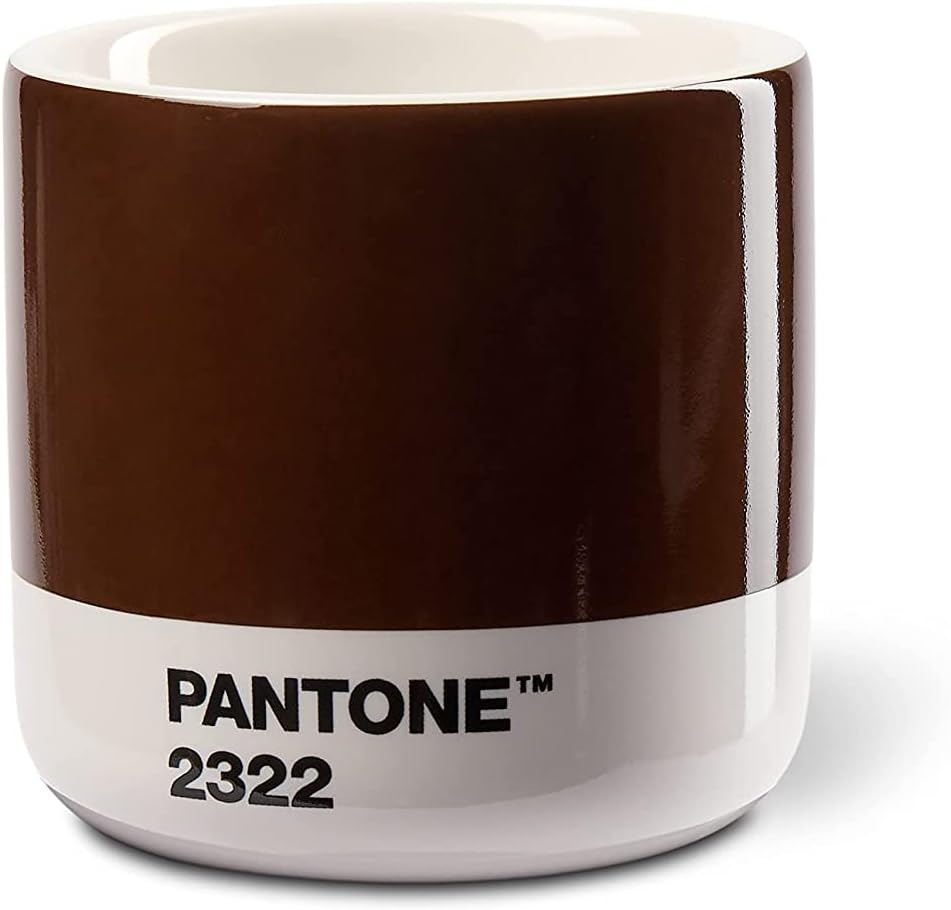 Copenhagen Design Pantone Macchiato Cup - Coffee, Latte, Macchiato Mug - 3.34oz/100ml, Brown 2322