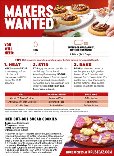 Krusteaz Cookie Mix, Butter Vanilla Sugar Cookie Mix, 14-Ounce Box (Pack of 1)