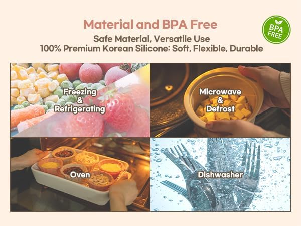 Microwave Silicone Steamer for Baby Food, Made In Korea, Oven & Dishwasher Safe to 482°F, Easy Clean, Microwave Pot with Handle & Lid, 100% Food Grade Steamer Bowl (Terracotta Rose, 19oz (550ml))