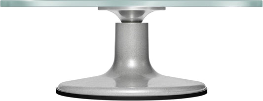 Uten Glass Cake Turntable for Decorating, 12 Inch Rotating Cake Stand, Large Revolving Cake Spinner Stand for Birthday, Party, Wedding Cake Baking Supplies Tools