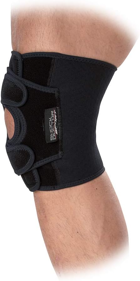 Shock Doctor PRIME Dual Knee Brace Support Wrap for Arthritis, Tendonitis, Meniscus Tear, Pain Relief, Joint Support, Running, Hiking, Sports