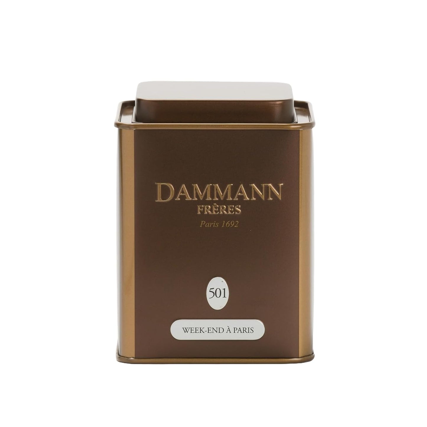 Dammann Freres Loose Leaf, Week-end à Paris, Premium Gourmet French Oolong Tea, Blend Cherry Blossom, Peach Blossom, Almond, Rose Flavors, 3.52 Ounce Tin
