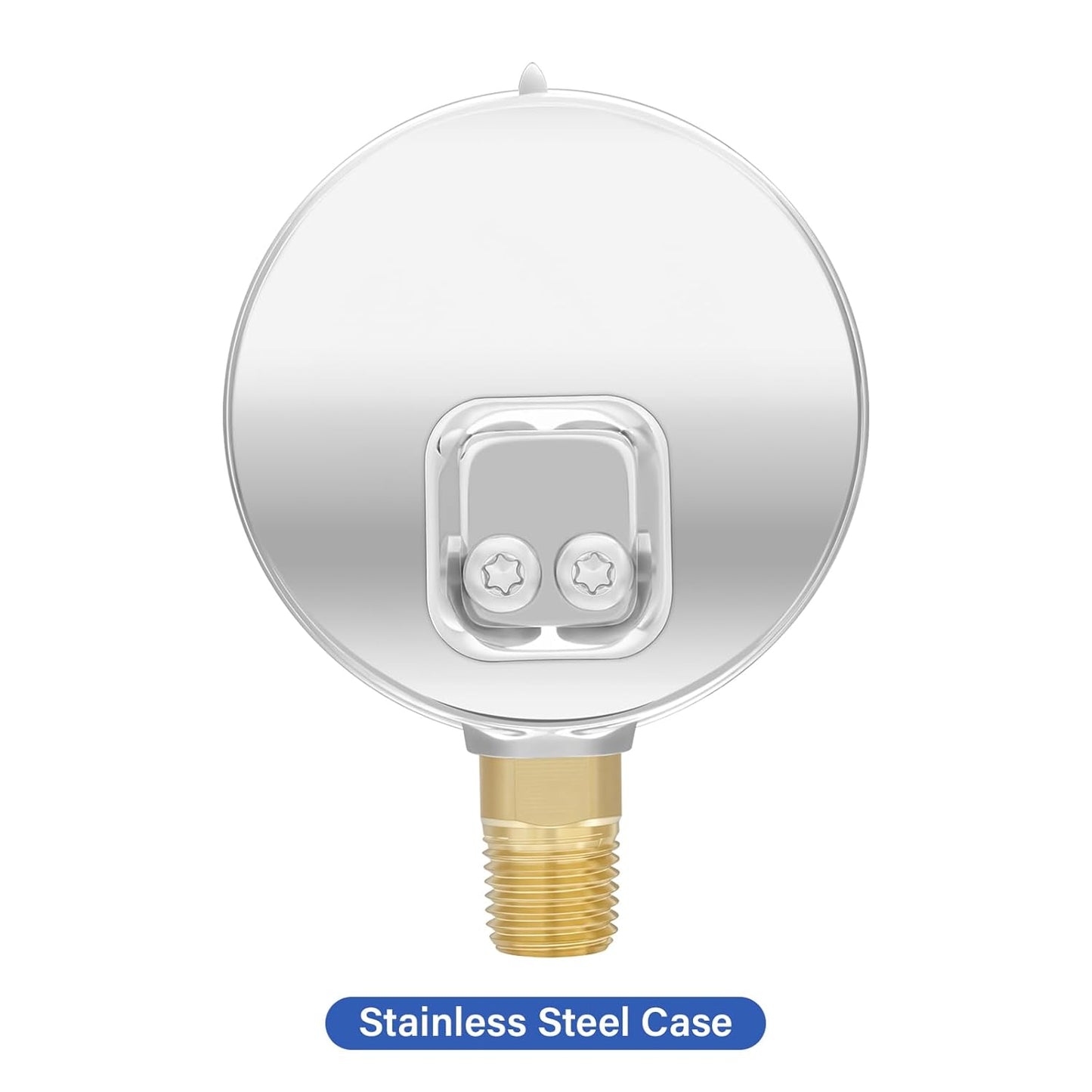 MEASUREMAN 2-1/2" Dial Size, Glycerin Filled Pressure Gauge, 0-10000psi/kpa, 304 Stainless Steel Case, 1/4" NPT Lower Mount