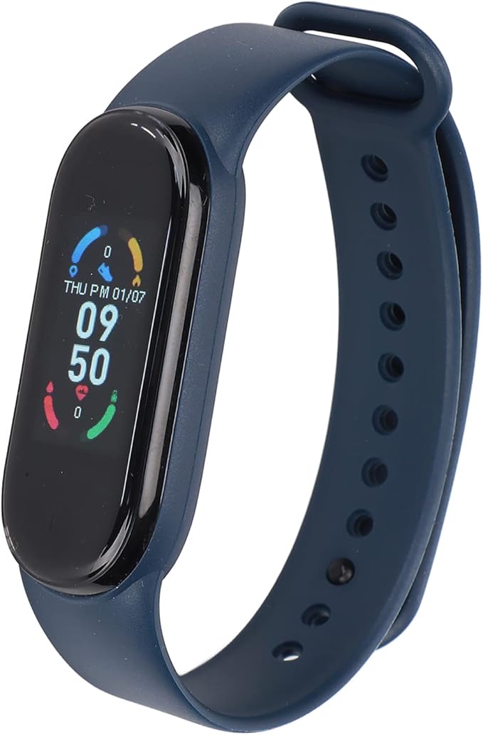 Smart Wristband Bracelet, IP67 Smart Watch with Heart Rate Monitor Sleep Monitor APP Message Built in USB Plug Smart Bracelet