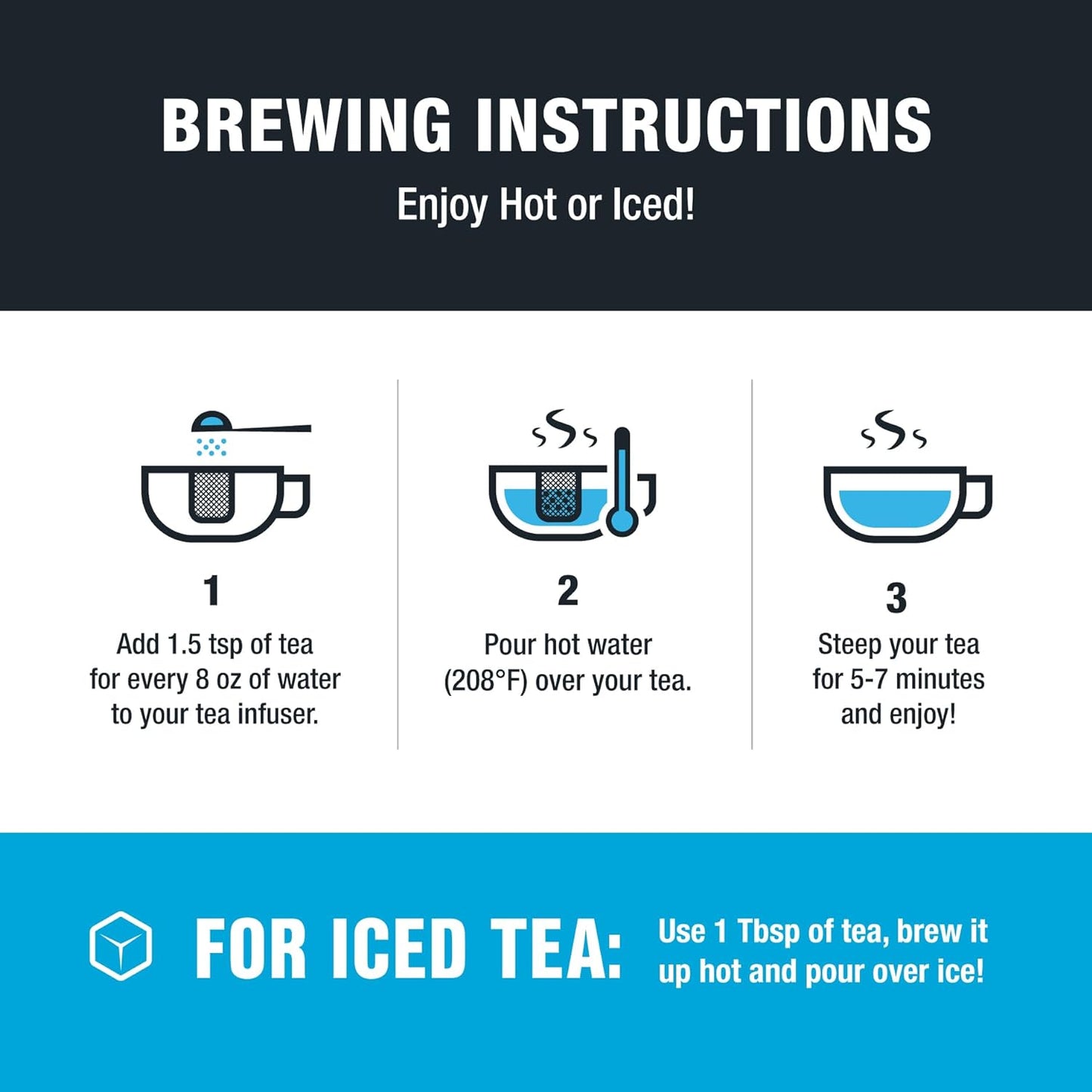 Tiesta Tea Blueberry Wild Child, Loose Leaf, Blueberry Hibiscus Herbal Tea, Premium Non-Caffeinated Blend, Make Hot or Iced, Brews Up to 200 Cups, 16 Ounce Resealable Bulk Pouch