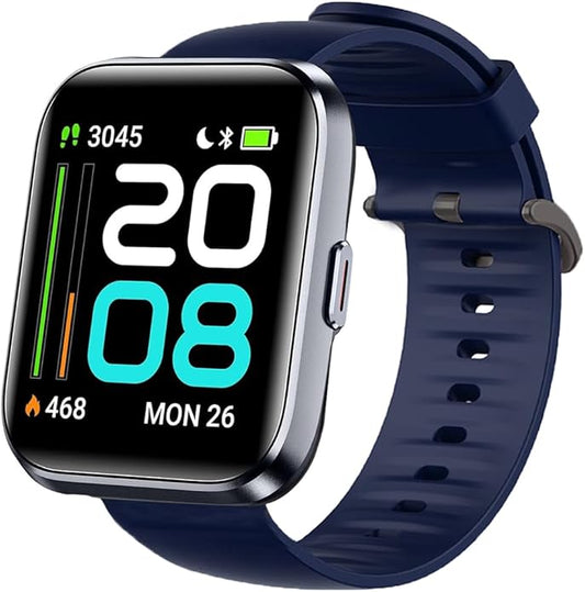 Silicone Replacement Soft Band Wristbands Straps with Stainless Steel Buckle Compatible for Quican ID208 Plus 1.8 Inches Smart Watch