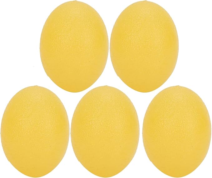 Sonew 5pcs Silicone Grip Ball Egg-Shaped Wrist Exercise