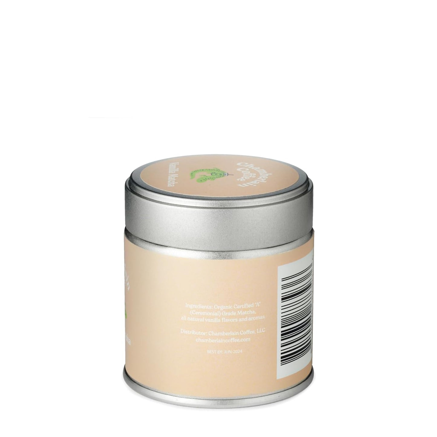 Chamberlain Coffee Vanilla Matcha Green Tea Powder - Madagascar Vanilla + Ceremonial Grade - Hot or Iced - Organic, Vegan & Gluten-Free Matcha Powder - 1.06 oz