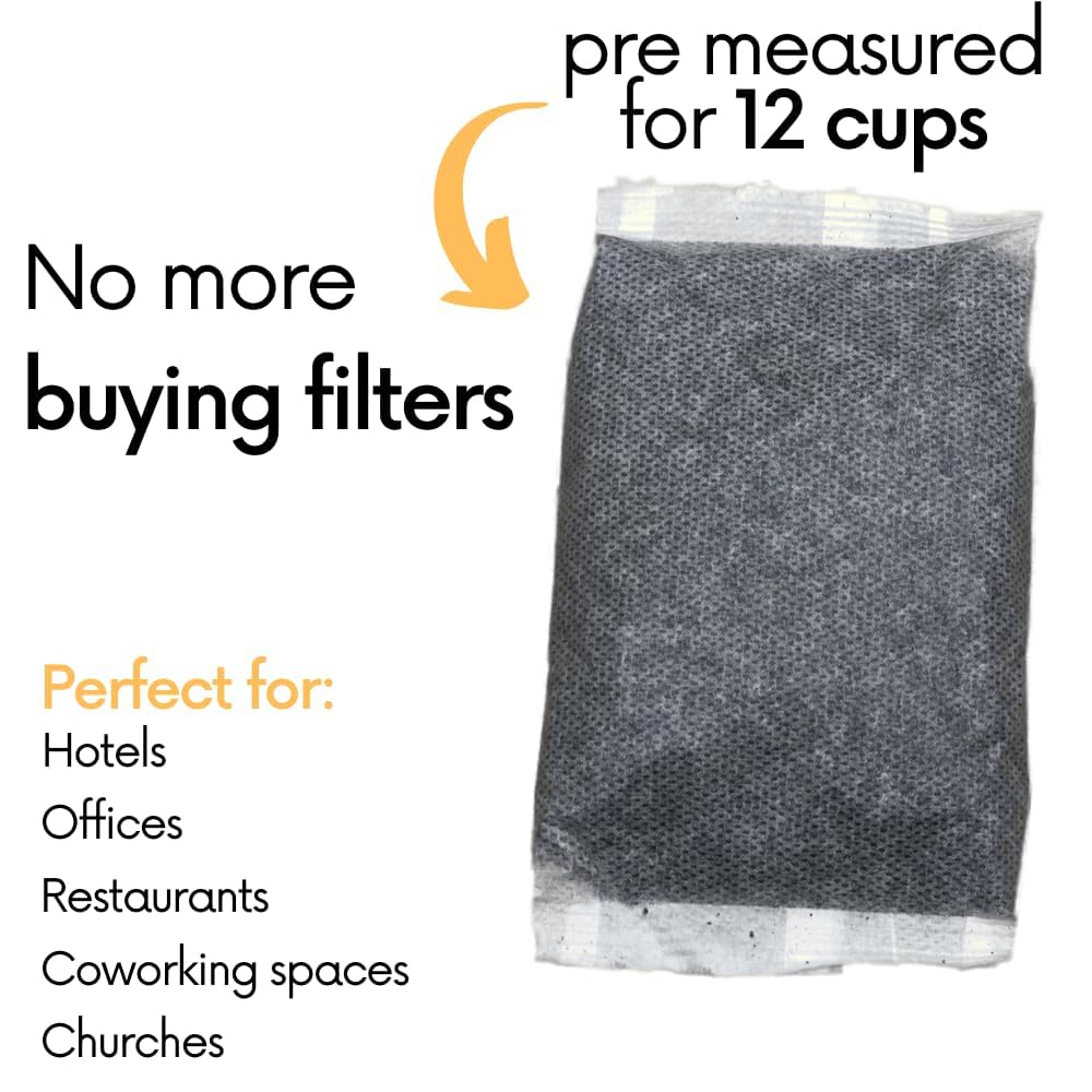 Sarasota Coffee Filter Packs | Medium Roast Breakfast Blend | Low Acid Pouches Gourmet Sampler Gift Set Ground Coffee in Filters | Bulk Individual Packets for 12 Cup Coffee Maker | 2 oz Bags, 12 Count