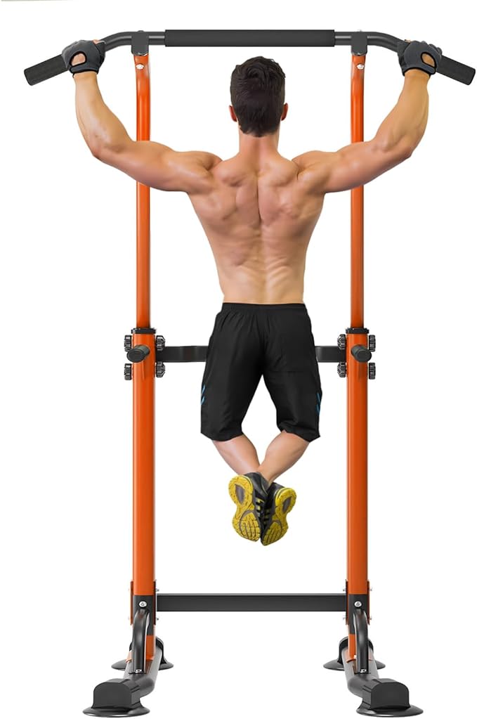 SogesPower Power Tower Dip Station Pull Up Bar
