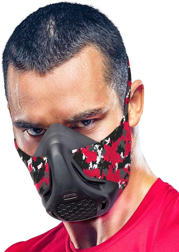 Sparthos High Altitude Mask - Simulate High Altitudes - for Gym, Cardio, Fitness, Running, Endurance and HIIT Training [16 Breathing Levels]