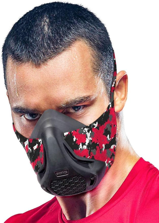 Sparthos High Altitude Mask - Simulate High Altitudes - for Gym, Cardio, Fitness, Running, Endurance and HIIT Training [16 Breathing Levels]