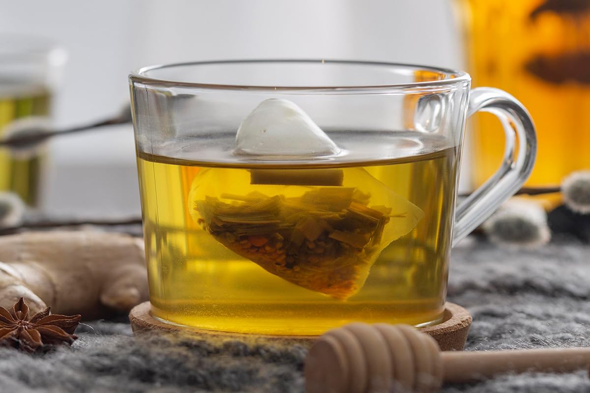 Fabula Menopause Herbal Tea – Organic Herbal Blend for Menopause Support, with Peppermint, Lemon Balm & Black Cohosh – Caffeine-Free, Stress Relief, 20 Biodegradable Sachets