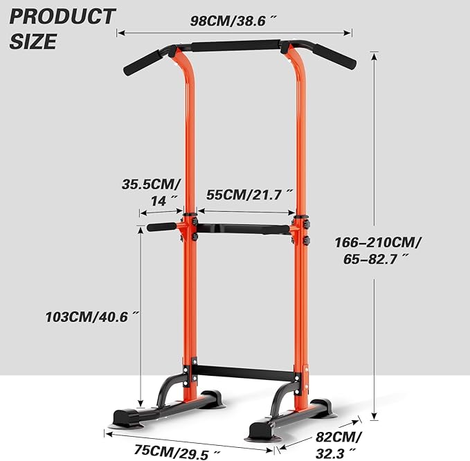 soges Power Tower Pull Up Bar Station