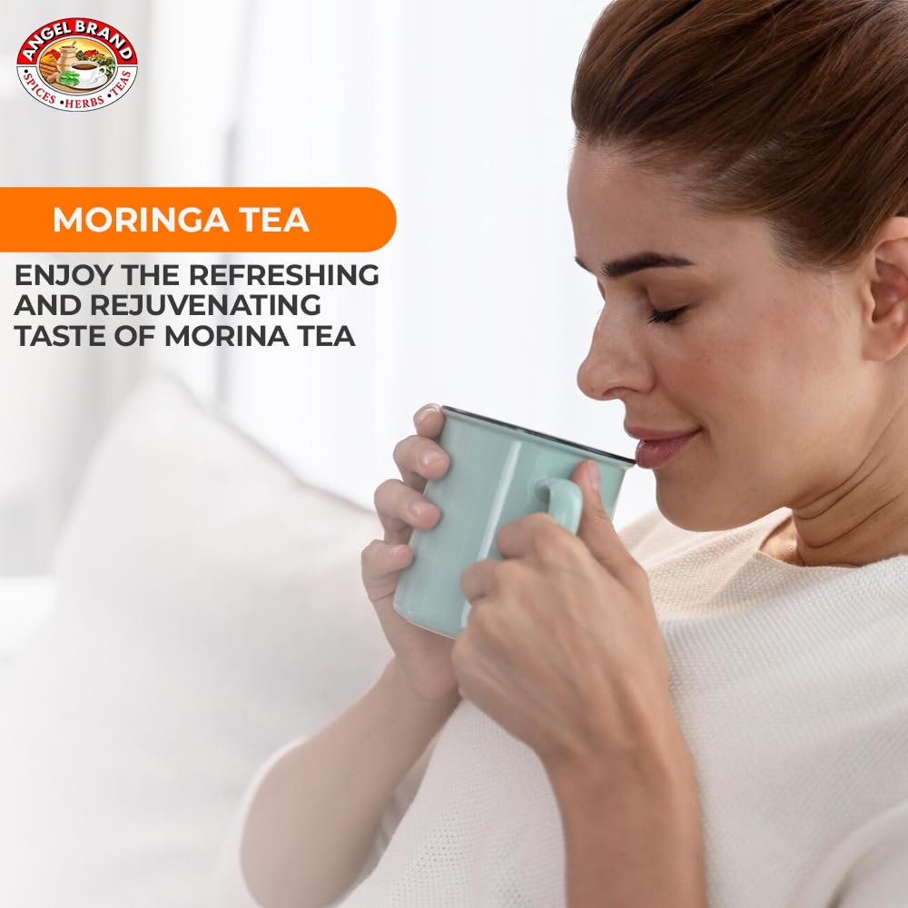 Angel Brand Moringa Tea Bags – 20 Tea Bags, Pack of 3 – Moringa Leaf Tea for and Refreshing Boost