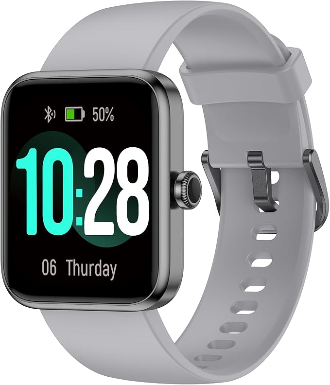 Smart Watch for Women Men, Fitness Tracker Watch with Heart Rate Monitor, Sleep, Blood Oxygen Tracker, 5ATM Waterproof Smartwatch Sports Watch Compatible with Android iOS Phones Step Calories Counter