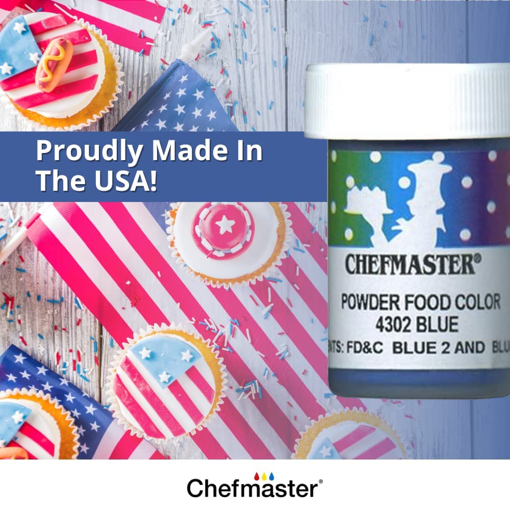 Chefmaster Black Dry Powder Candy Color | Vibrant Shades | Chocolate, Macarons, Fondant | Decorating | Professional-Grade Dye | Easy-to-Use | Manufactured in USA | 3 grams