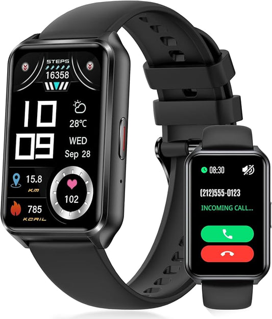 Smart Watch Fitness Tracker with Make Call 24/7 Heart Rate Blood Pressure Sleep Monitor, 100+ Sports Modes, Calorie Step Counter for Walking, IP68 Waterproof, Smart Watches for Women Men