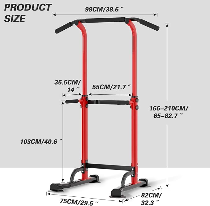soges Power Tower Pull Up Bar Station