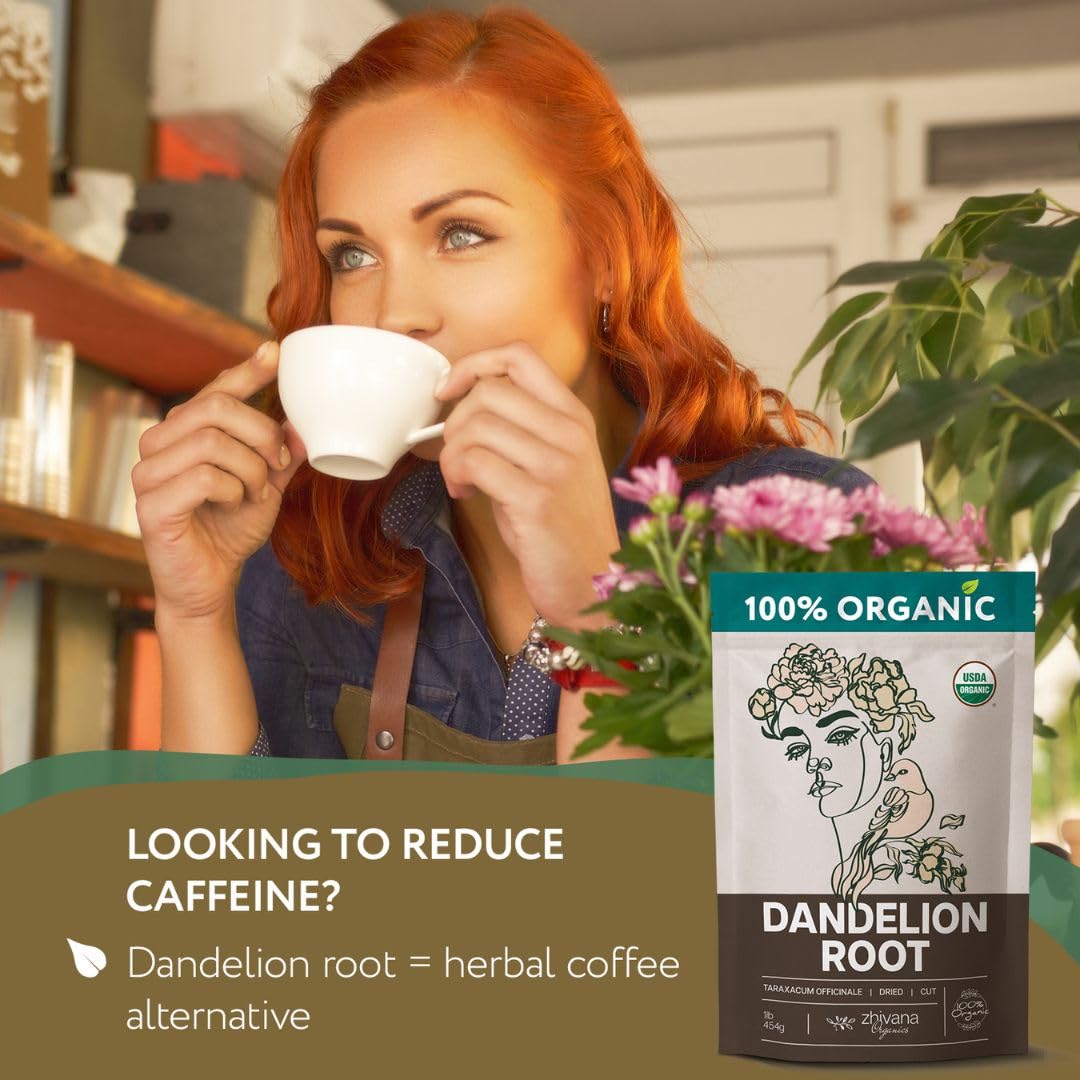 Super Value Pack 10 LB - Organic Dandelion Root Tea - Liver, Digestion, Gut Health - Herbal Coffee Alternative
