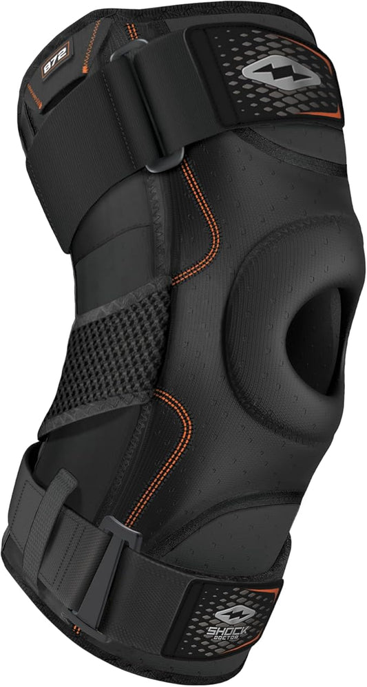 Shock Doctor 872 Knee Brace, Knee Support for Stability, ACL/PCL Injuries, Patella Support, Prevent Hyperextension, Meniscus Injuries, Ligament Sprains for Men & Women