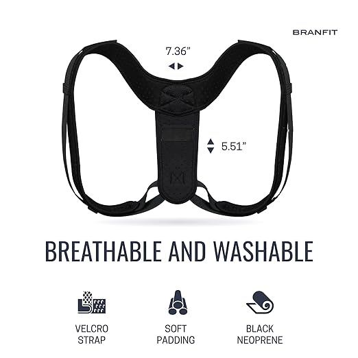 Shoulder & Back Brace Posture Corrector for Women and Men, Breathable Posture Trainer, Neck Brace and Back Posture Corrector for Upper Back & Neck Pain Relief